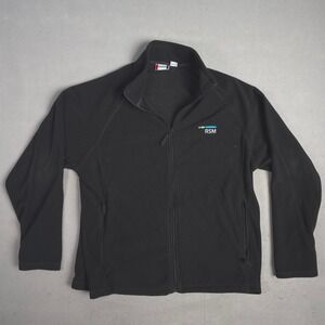 Clique Fleece Jacket Full Zip RSM Logo Black Pullover Coat Mens XL